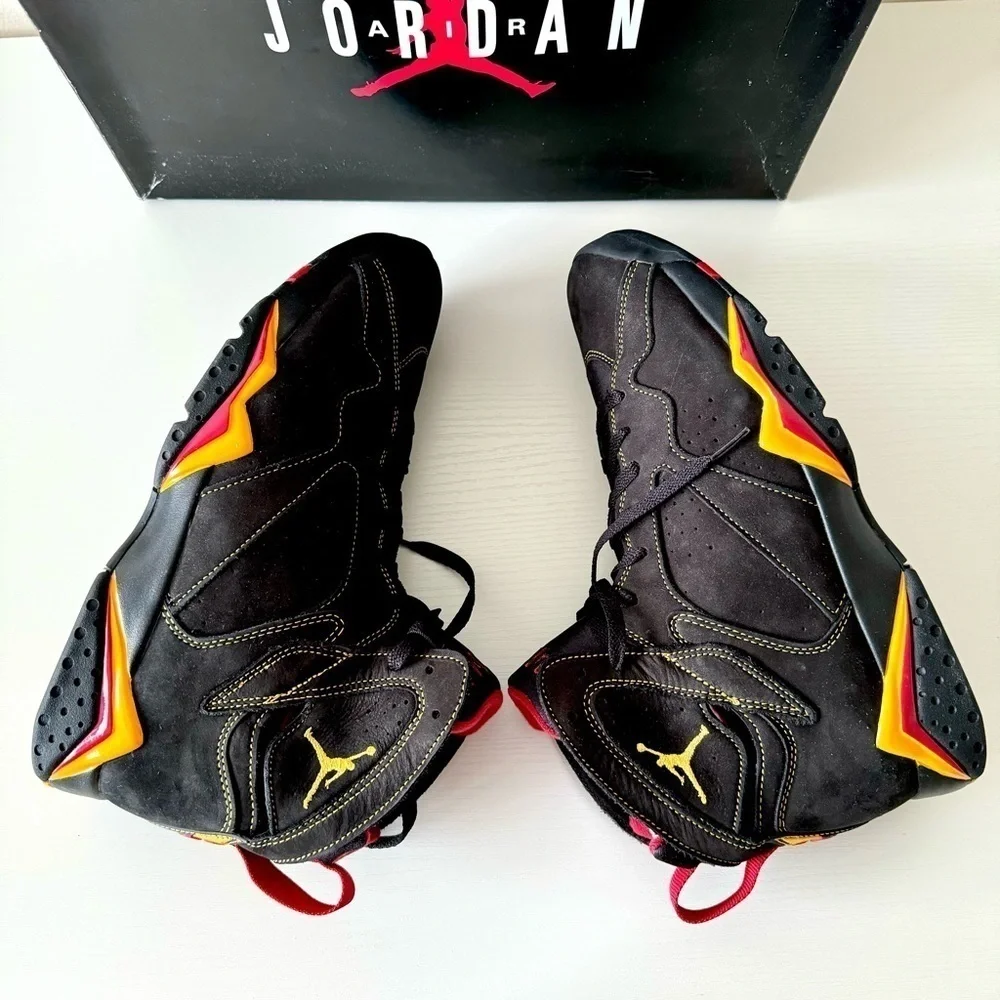 New! Air Jordan 7 Retro Citrus 2012 Sneakers, Size 11,5 Men CU9307-081 Authentic